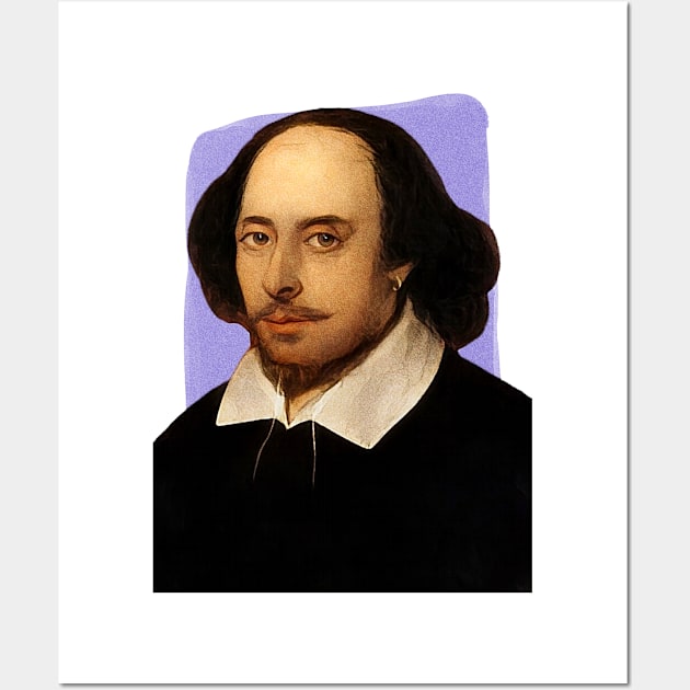 English Playwright William Shakespeare illustration Wall Art by Litstoy 